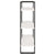 3-Tier Book Cabinet White 80x30x105 cm Solid Pine Wood