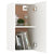 3 Piece TV Cabinet Set White Engineered Wood