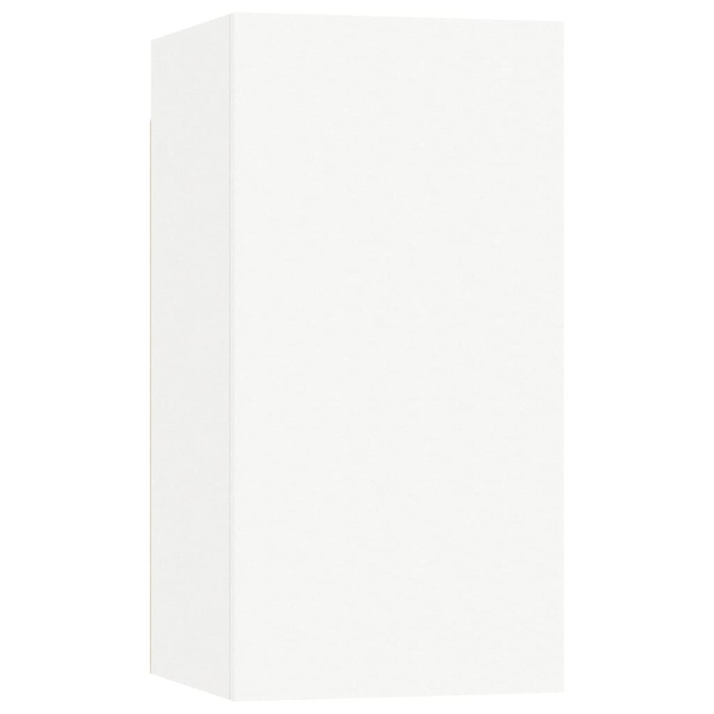 3 Piece TV Cabinet Set White Engineered Wood