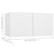 3 Piece TV Cabinet Set White Engineered Wood