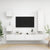 5 Piece TV Cabinet Set White Engineered Wood