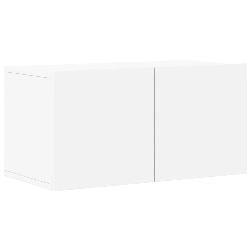 6 Piece TV Cabinet Set White Engineered Wood