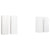 TV Cabinets 4 pcs White 30.5x30x90 cm Engineered Wood