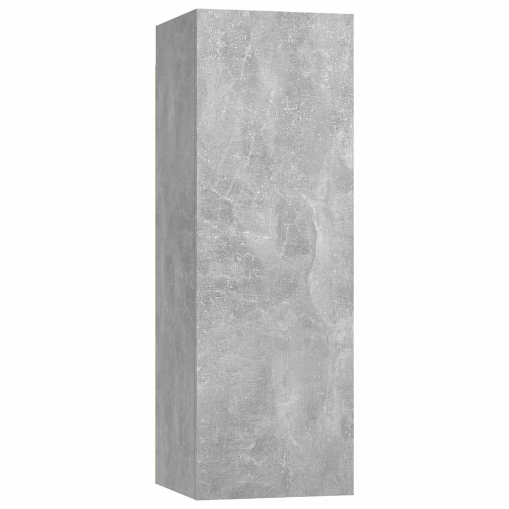 4 Piece TV Cabinet Set Concrete Grey 30,5x30x90 cm Engineered Wood