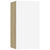 3 Piece TV Cabinet Set White and Sonoma Oak Engineered Wood