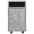 Side Cabinet with Wheels Concrete Grey 33x38x60 cm Engineered Wood