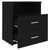 Bed Cabinet Black 50x32x60 cm