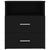 Bed Cabinet Black 50x32x60 cm