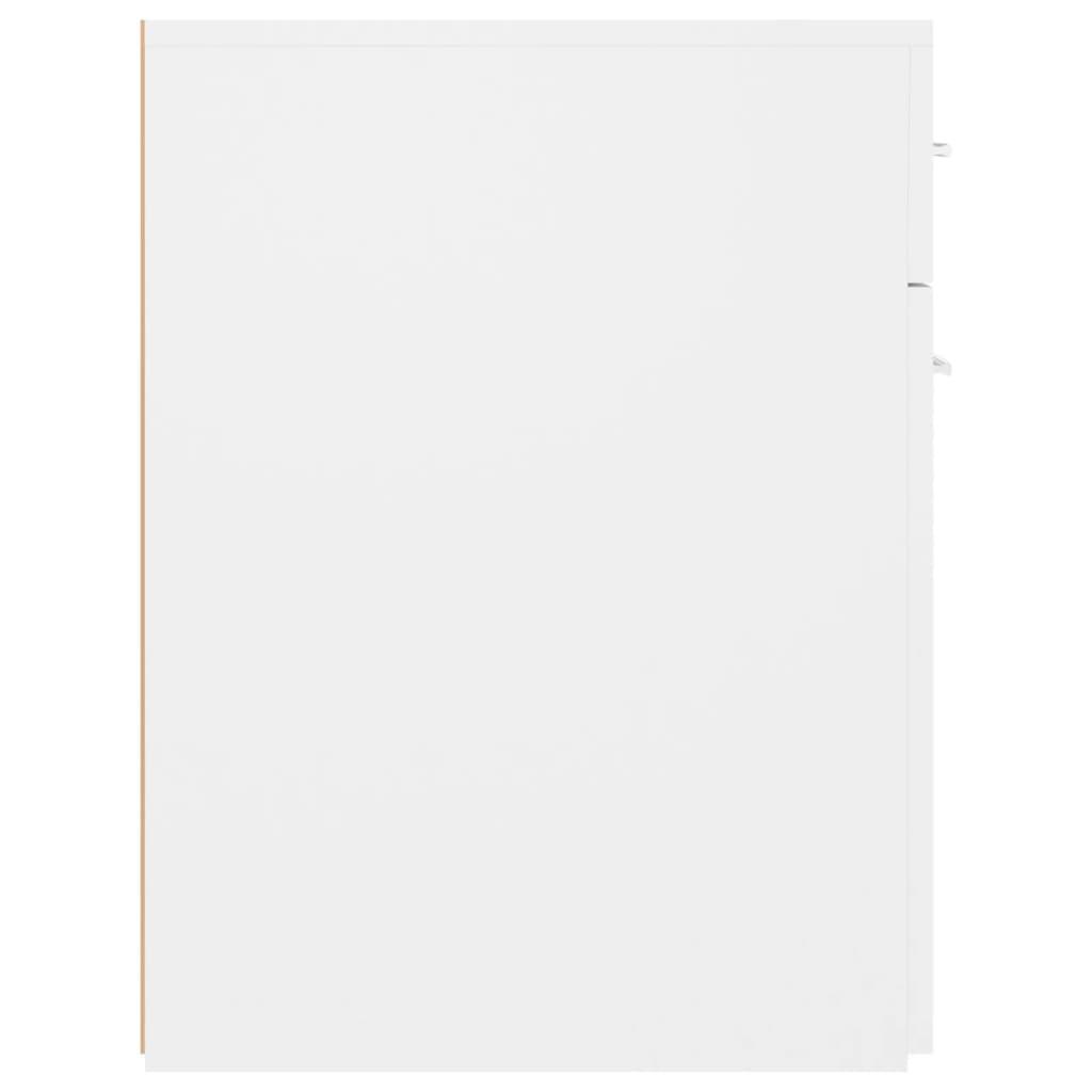 Apothecary Cabinet White 20x45.5x60 cm Engineered Wood