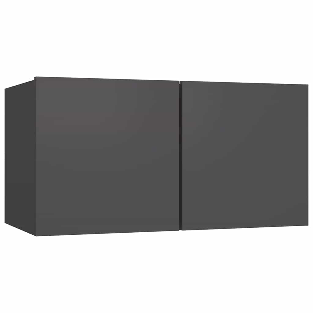 Hanging TV Cabinet Grey 60x30x30 cm