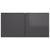 Hanging TV Cabinet High Gloss Grey 60x30x30 cm