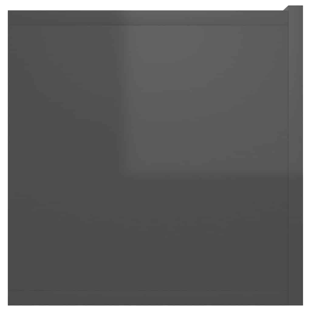 Hanging TV Cabinets 3 pcs High Gloss Grey 60x30x30 cm