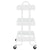 3-Tier Trolley White 43x34x79 cm Steel