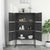 Highboard Anthracite 80x35x135 cm Steel