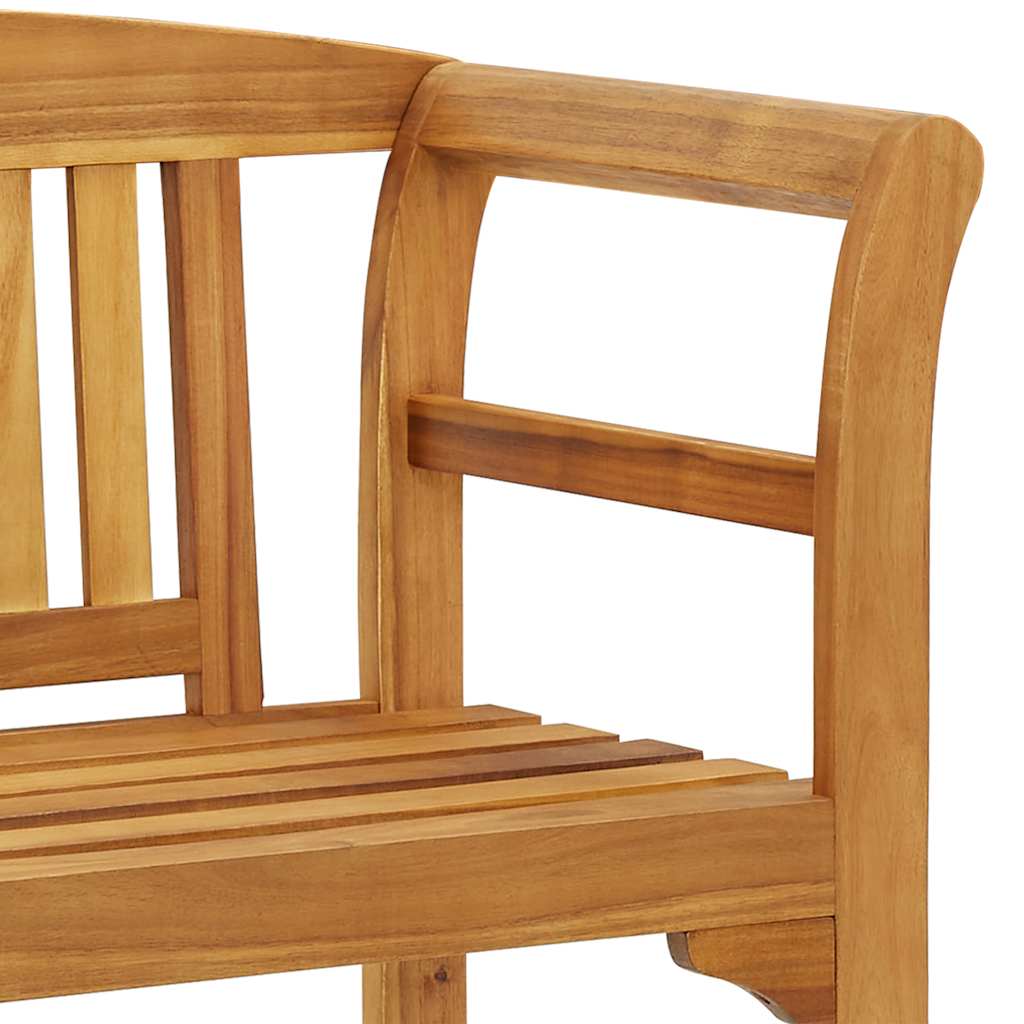 Rose Bench 1 -seater 114 x 46 x 82 cm Solid acacia wood Natural