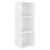 3 Piece TV Cabinet Set High Gloss White Engineered Wood