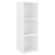 3 Piece TV Cabinet Set High Gloss White Engineered Wood