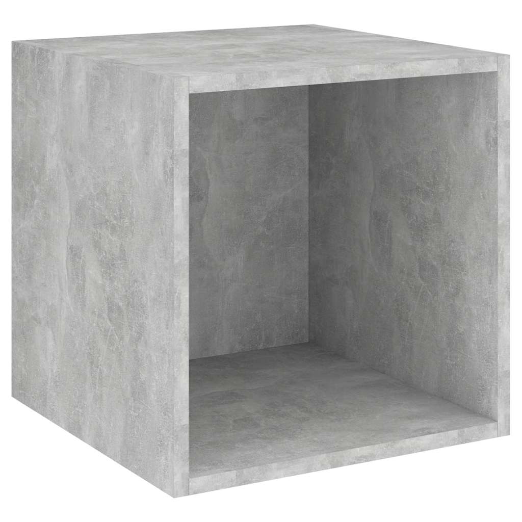 4 Piece TV Cabinet Set Concrete Grey Engineered Wood