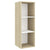 3 Piece TV Cabinet Set White and Sonoma Oak Engineered Wood