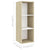 3 Piece TV Cabinet Set White and Sonoma Oak Engineered Wood