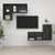 Wall-mounted TV Cabinets 4 pcs Grey Engineered Wood