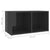 3 Piece TV Cabinet Set High Gloss Grey Engineered Wood