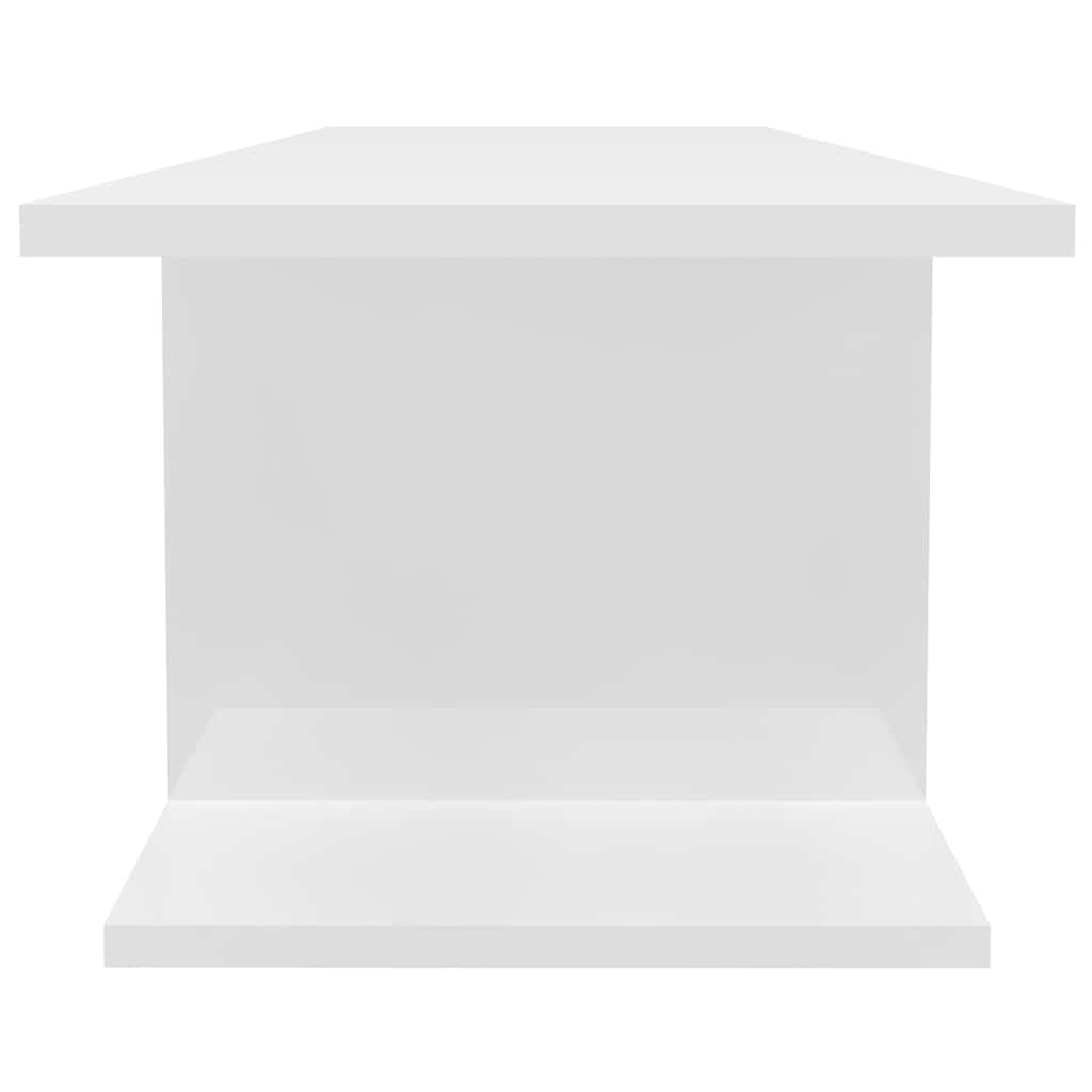 Wall Mounted TV Cabinet High Gloss White 103x30x26.5 cm