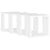 Wall Cube Shelves 4 pcs White 30x15x30 cm