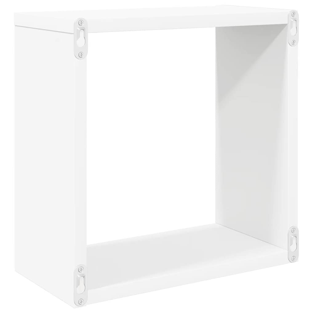 Wall Cube Shelves 6 pcs White 30x15x30 cm