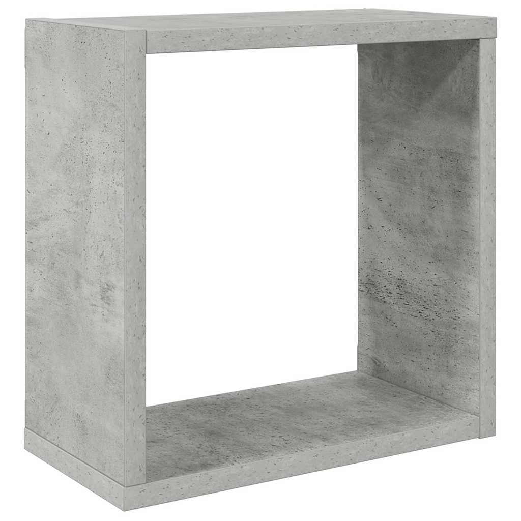 Wall Cube Shelves 6 pcs Concrete Grey 30x15x30 cm