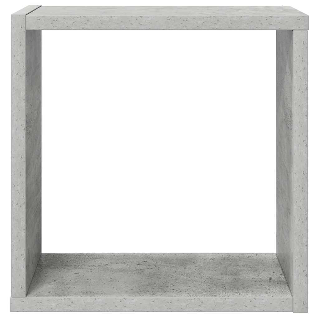 Wall Cube Shelves 6 pcs Concrete Grey 30x15x30 cm