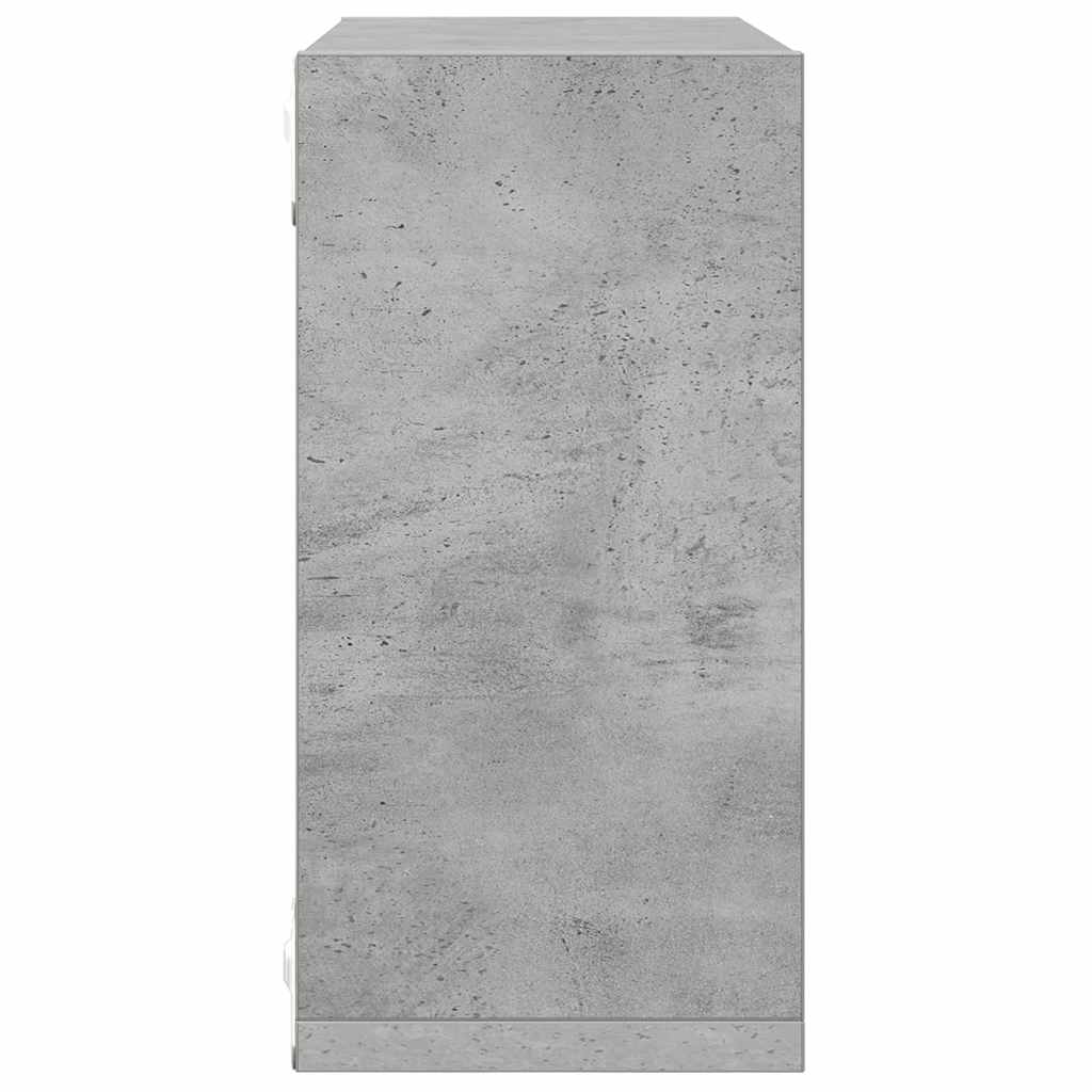 Wall Cube Shelves 6 pcs Concrete Grey 30x15x30 cm