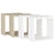 Wall Cube Shelves 4 pcs White and Sonoma Oak 30x15x30 cm
