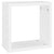 Wall Cube Shelves 4 pcs White and Sonoma Oak 30x15x30 cm