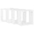 Wall Cube Shelves 4 pcs High Gloss White 30x15x30 cm