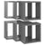 Wall Cube Shelves 6 pcs High Gloss Grey 30x15x30 cm