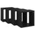 Wall Cube Shelves 4 pcs Black 26x15x26 cm