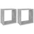 Wall Cube Shelves 2 pcs Concrete Grey 26x15x26 cm
