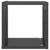 Wall Cube Shelves 6 pcs High Gloss Grey 26x15x26 cm
