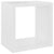 Wall Cube Shelves 4 pcs White 22x15x22 cm