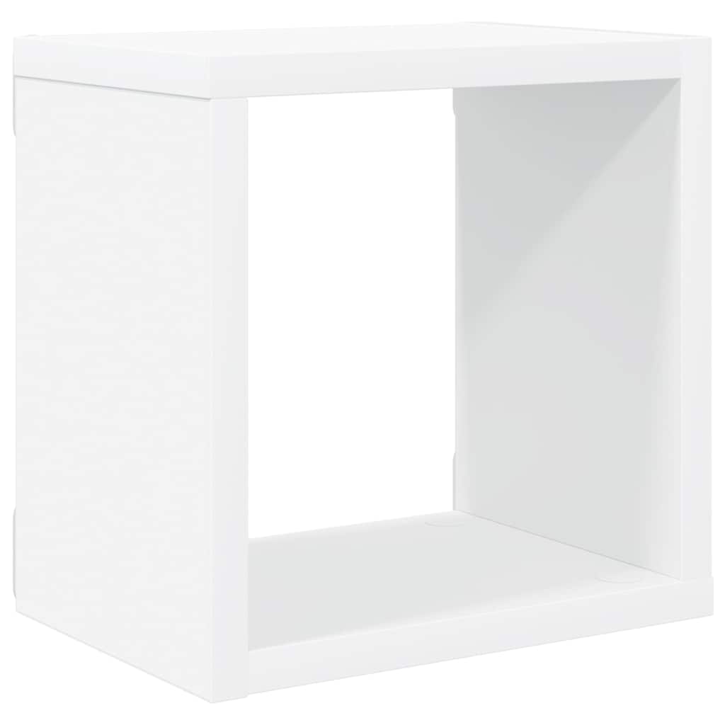 Wall Cube Shelves 6 pcs White 22x15x22 cm