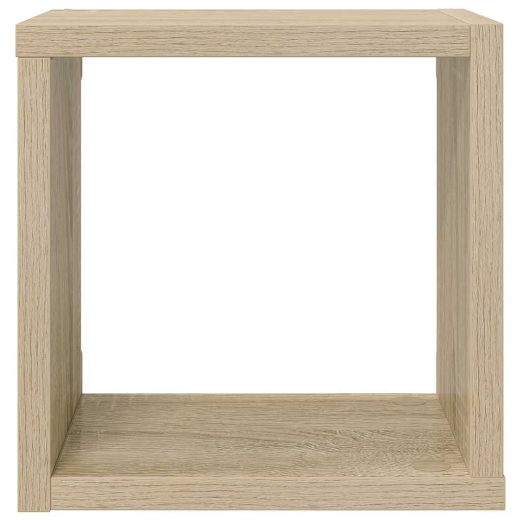 Wall Cube Shelves 4 pcs Sonoma Oak 22x15x22 cm