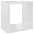 Wall Cube Shelves 4 pcs High Gloss White 22x15x22 cm
