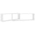 Wall Cube Shelves 2 pcs White 100x15x30 cm Engineered Wood