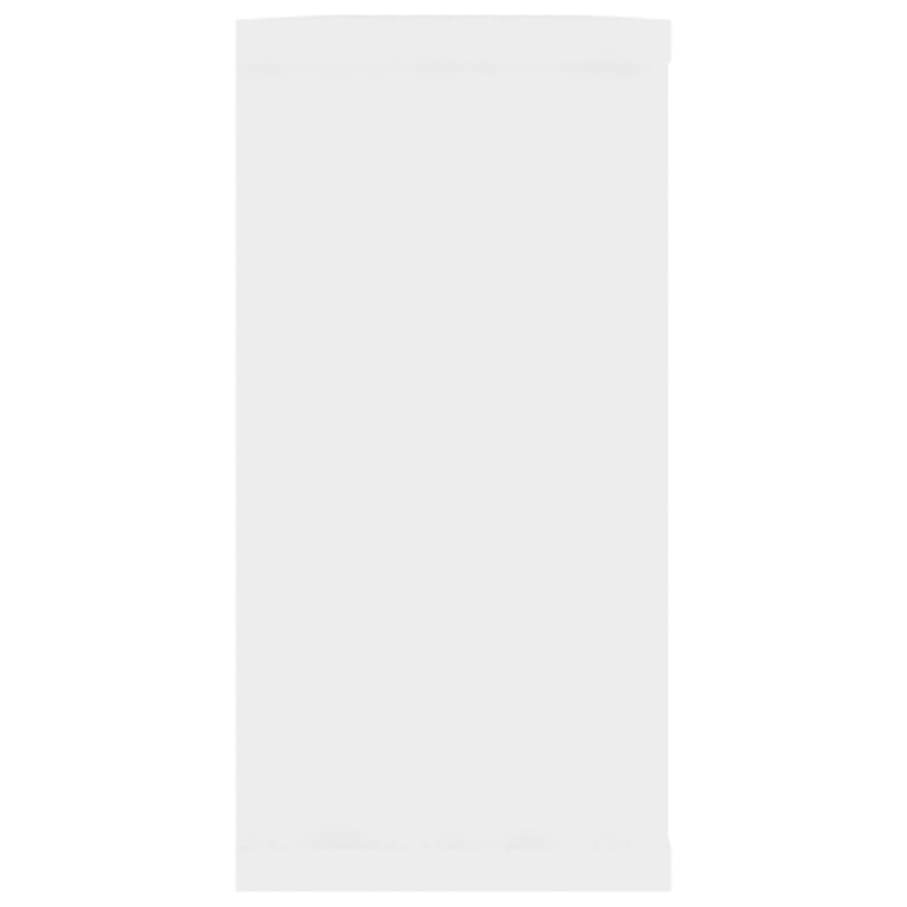 Wall Cube Shelves 2 pcs White 100x15x30 cm Engineered Wood