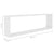 Wall Cube Shelves 2 pcs White 100x15x30 cm Engineered Wood