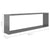 Wall Cube Shelves 2 pcs High Gloss Grey 100x15x30 cm Engineered Wood