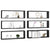 Wall Cube Shelves 6 pcs Black 80x15x26.5 cm Engineered Wood