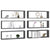 Wall Cube Shelves 6 pcs Grey 80x15x26.5 cm Engineered Wood