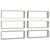 Wall Cube Shelves 6 pcs Concrete Grey 80x15x26.5 cm Engineered Wood